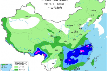 大部地區氣溫偏低 南方地區多降雨 ()