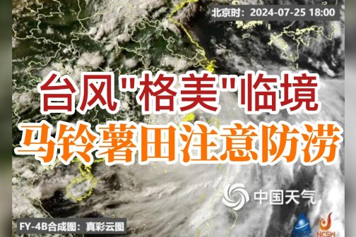 臺(tái)風(fēng)“格美”臨境，馬鈴薯田注意防澇